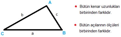 üçgenin kenar özellikleri nelerdir